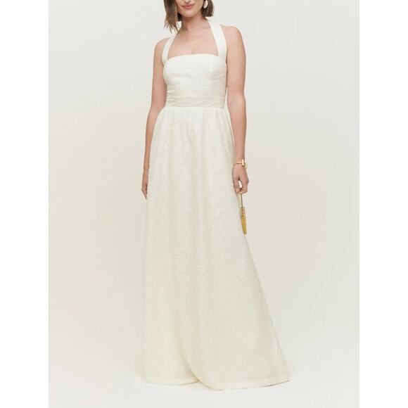 NEW NWT Reformation the Edessa Maxi Dress Ivory size 4 - Picture 1 of 11